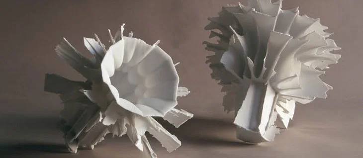 Porcelain pieces by Simon Zsolt József