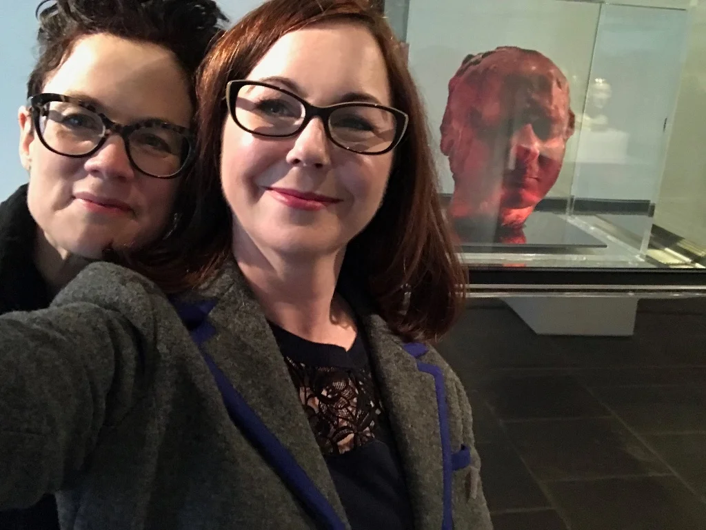 We were so excited to see "Self" by Marc Quinn (one of our favorite pieces in CAST ) and we both thought this piece was even more powerful in person than it is in photos. The translucency of the blood has a powerful quality that's hard to describe and the slight disintegration speaks to the temporal nature of life and modern medicine's quest for immortality. All in all, it's just a crazy object to approach. A totally unexpected quality of the piece was the mirror-like stainless steel plinth that reflects your body so if you stand back at a distance, you can see the blood head reflected as your own. It's very unsettling.