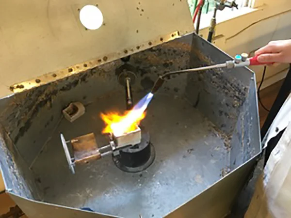 Centrifugal casting. Photo courtesy of Mary Hallam Pearse.