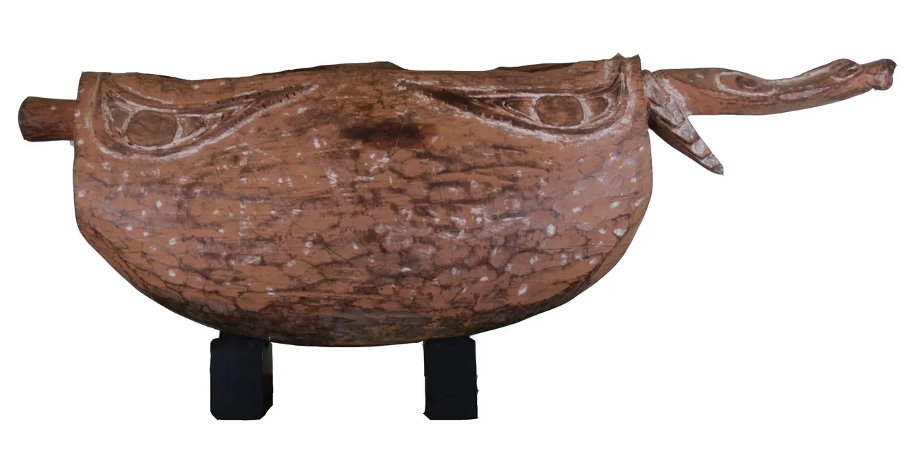 Slit gong Ramu River district, New Guinea