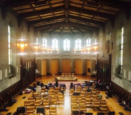 The Meditation Hall at the Garrison Institute.