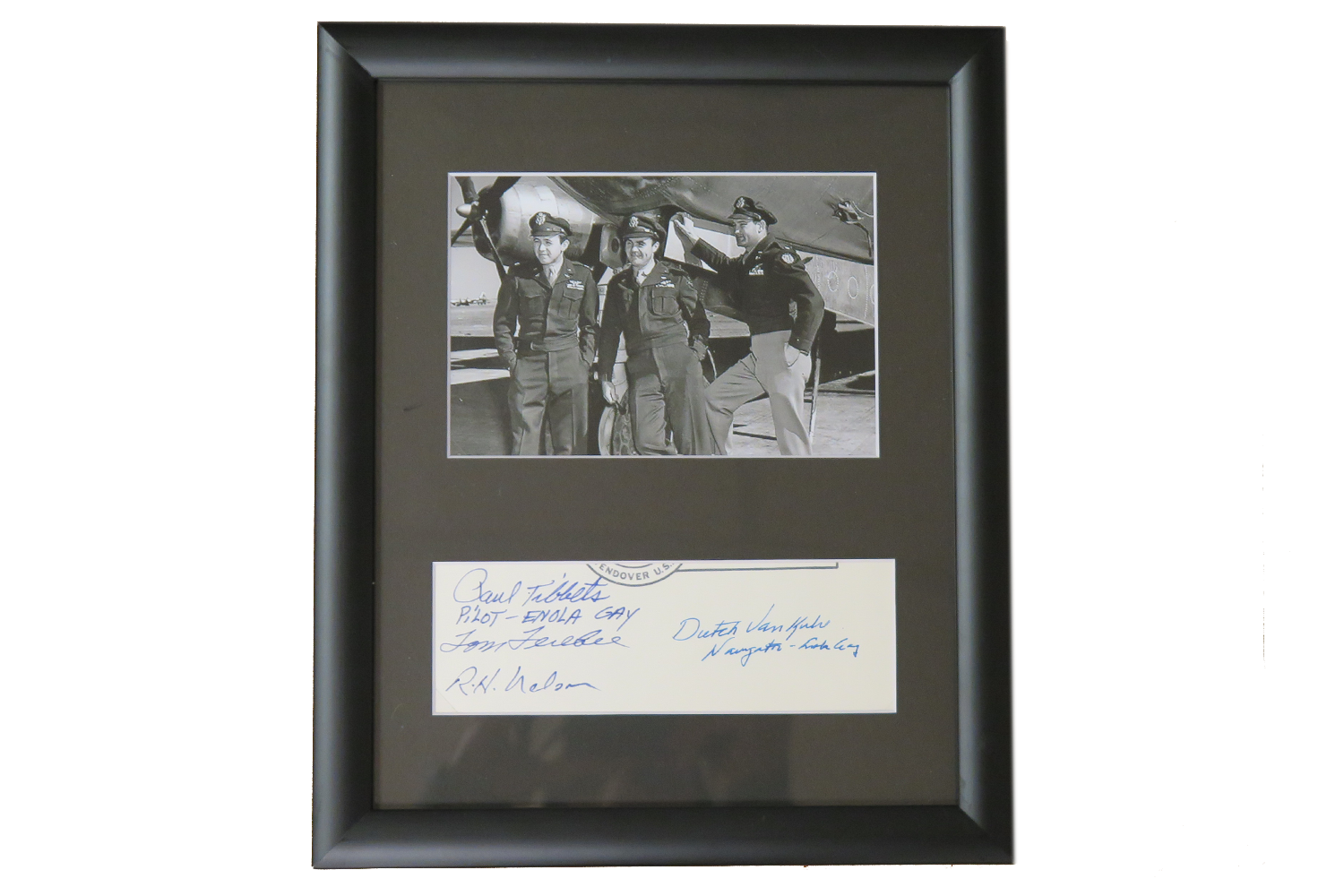 Paul Tibbets, Tom Ferebee, R.H. Nelson, Dutch VanKirk