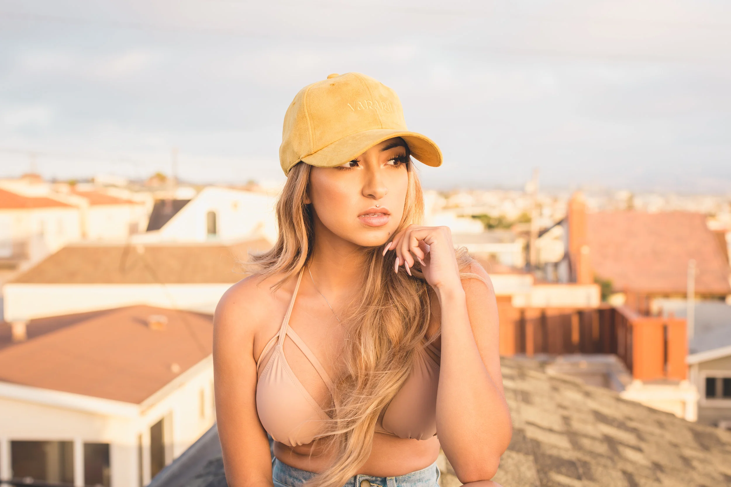 Gold/Gold Vararii Suede dad hat
