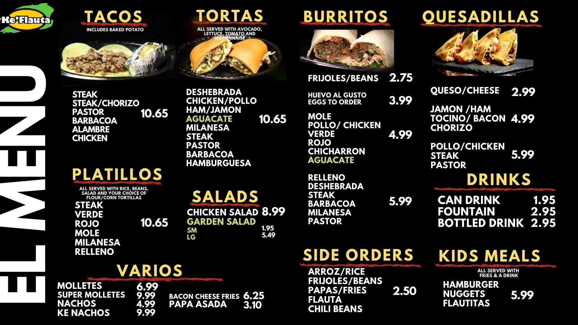 Menu — Ke Flauta