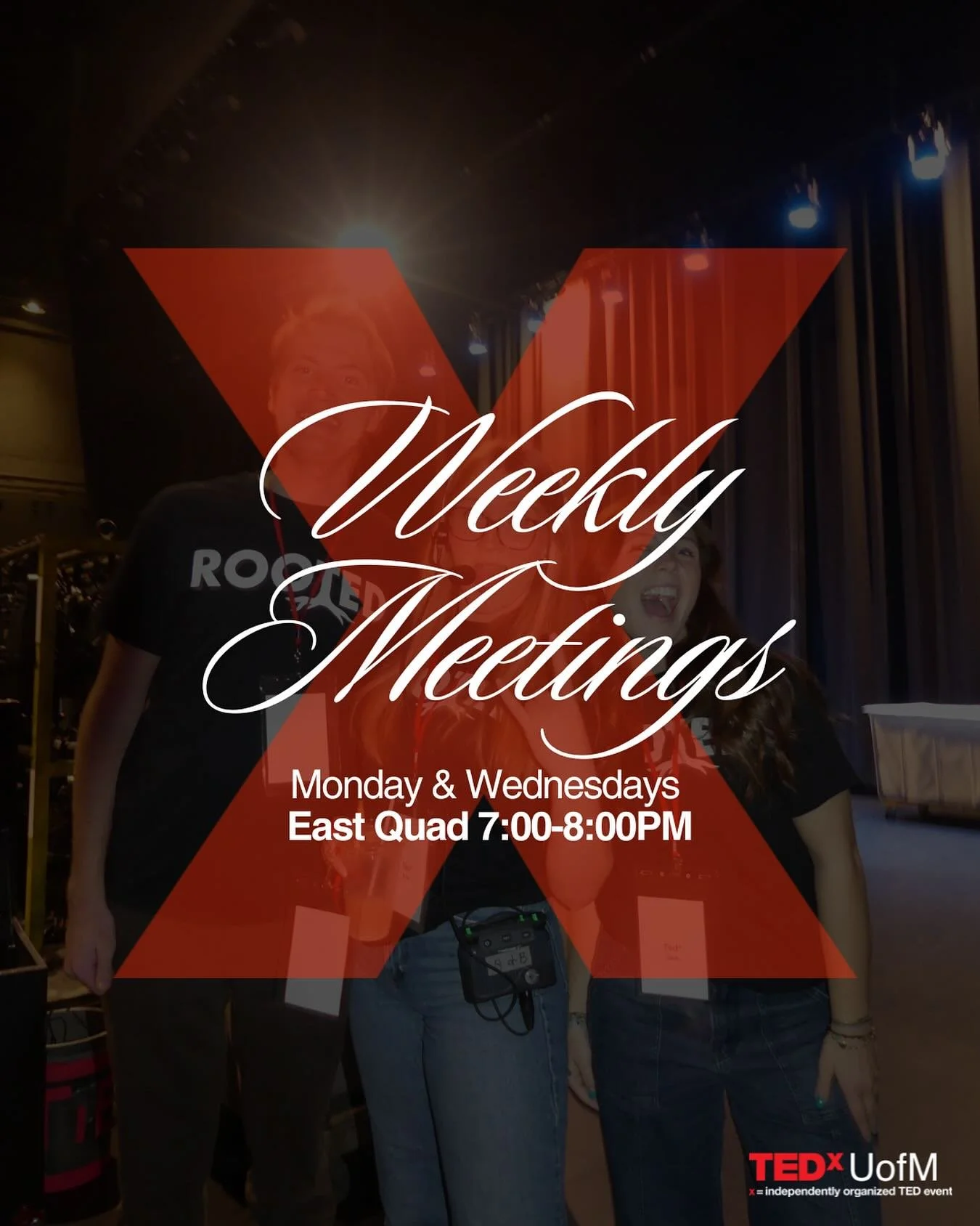 🚨 Subteam Meetings kick off this week! 🚨
Want to get involved with TEDxUofM? Join us today at East Quad from 7&ndash;8 PM where we will split into subteams and get started on building TEDxUofM!

We&rsquo;ll be meeting every Monday &amp; Wednesday&m