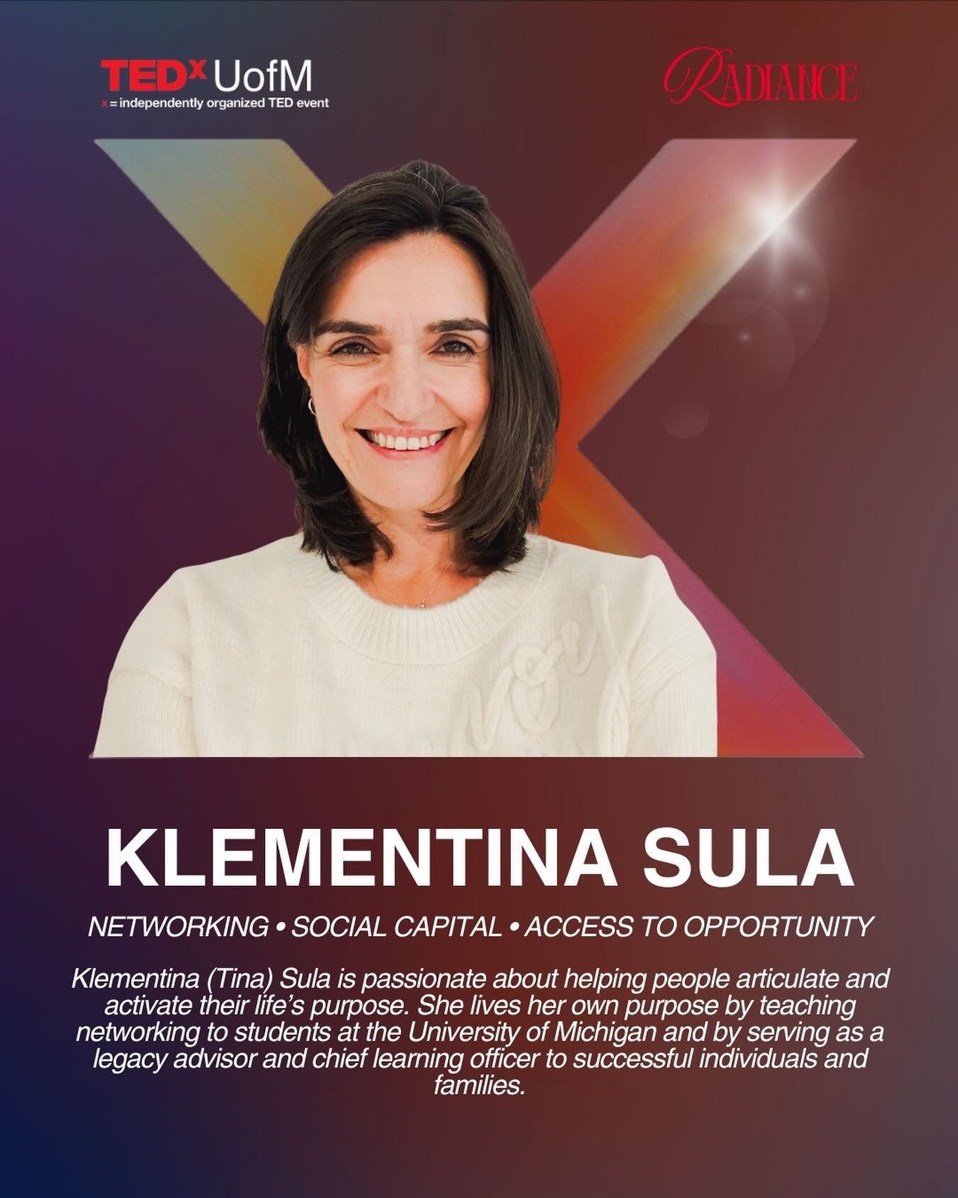 Closing out our 2026 speaker reveals, we&rsquo;re thrilled to announce 𝑲𝑳𝑬𝑴𝑬𝑵𝑻𝑰𝑵𝑨 𝑺𝑼𝑳𝑨 as our final speaker.

Klementina (Tina) Sula is passionate about helping people articulate and activate their life&rsquo;s purpose. She brings this 