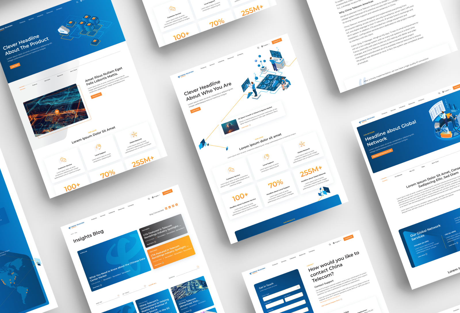 China Telecom Americas website pages