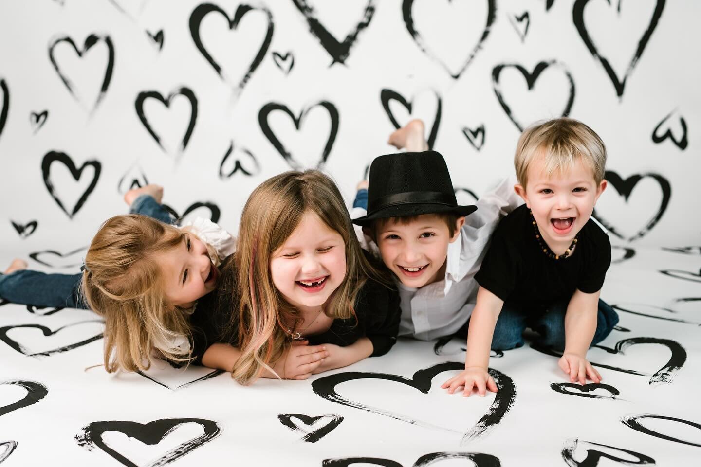 Happy love day from these little Valentine&rsquo;s cuties!

I wish I had had time this year to do these as mini sessions, but doing these for one of my besties and her kids was just as sweet and I loved getting to be a bit more creative in my studio!
