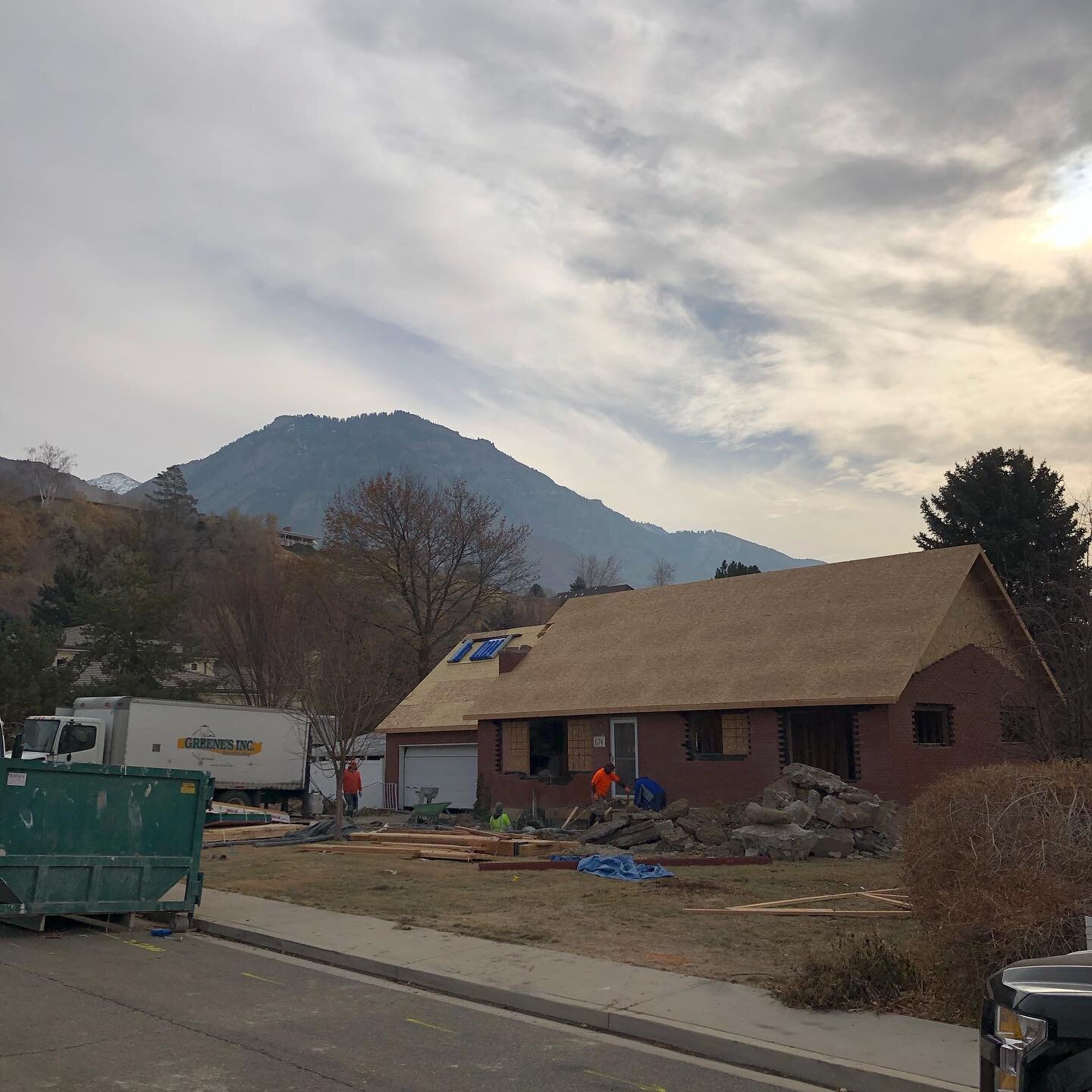 The past few weeks have been about building a little up and tearing a little down on our Provo project! Redoing the roof, tearing out the basement floor to rearrange the plumbing, re-sizing windows, pulling out old, drafty fireplaces, cutting in new 