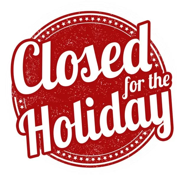Closed for the Holidays