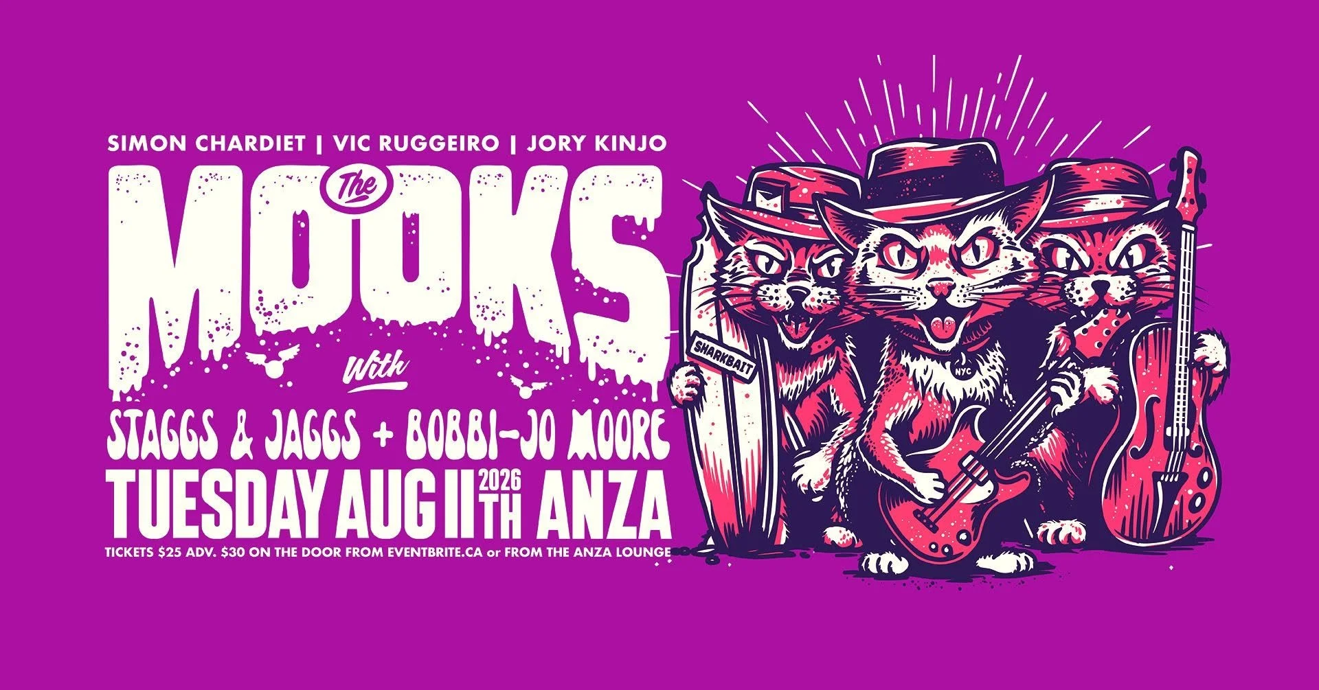 The Mooks from NYC w/Vic Ruggiero (The Slackers), Simon Chardiet, Jory Kinjo