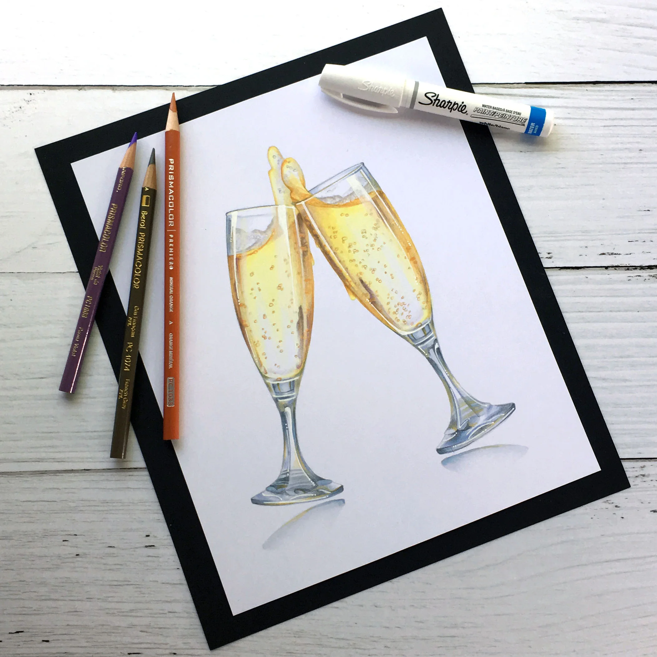 "Cheers!" - learn to color transparent glass with realism