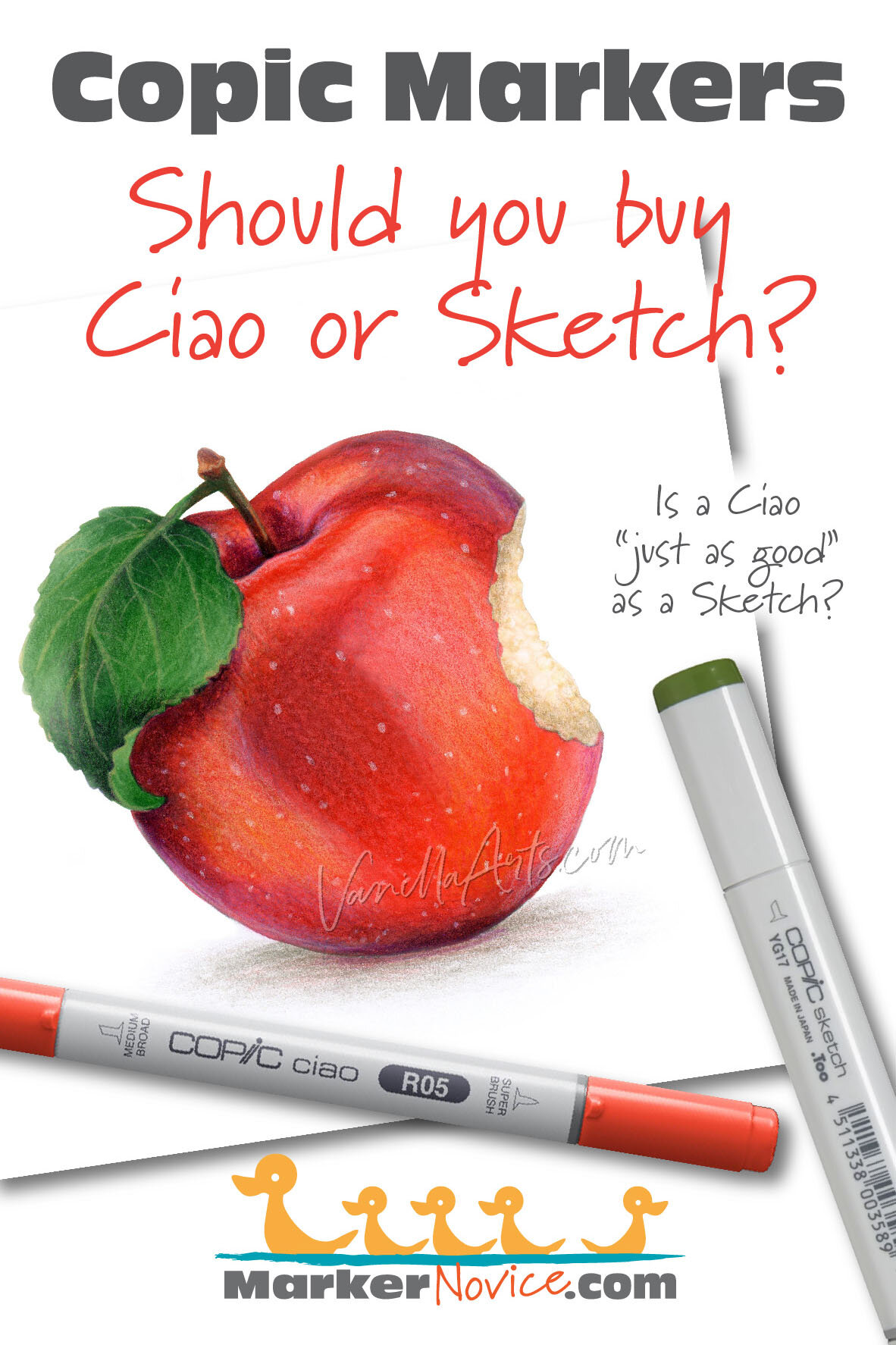 Copic Sketch vs Ciao: The Great Markers Debate