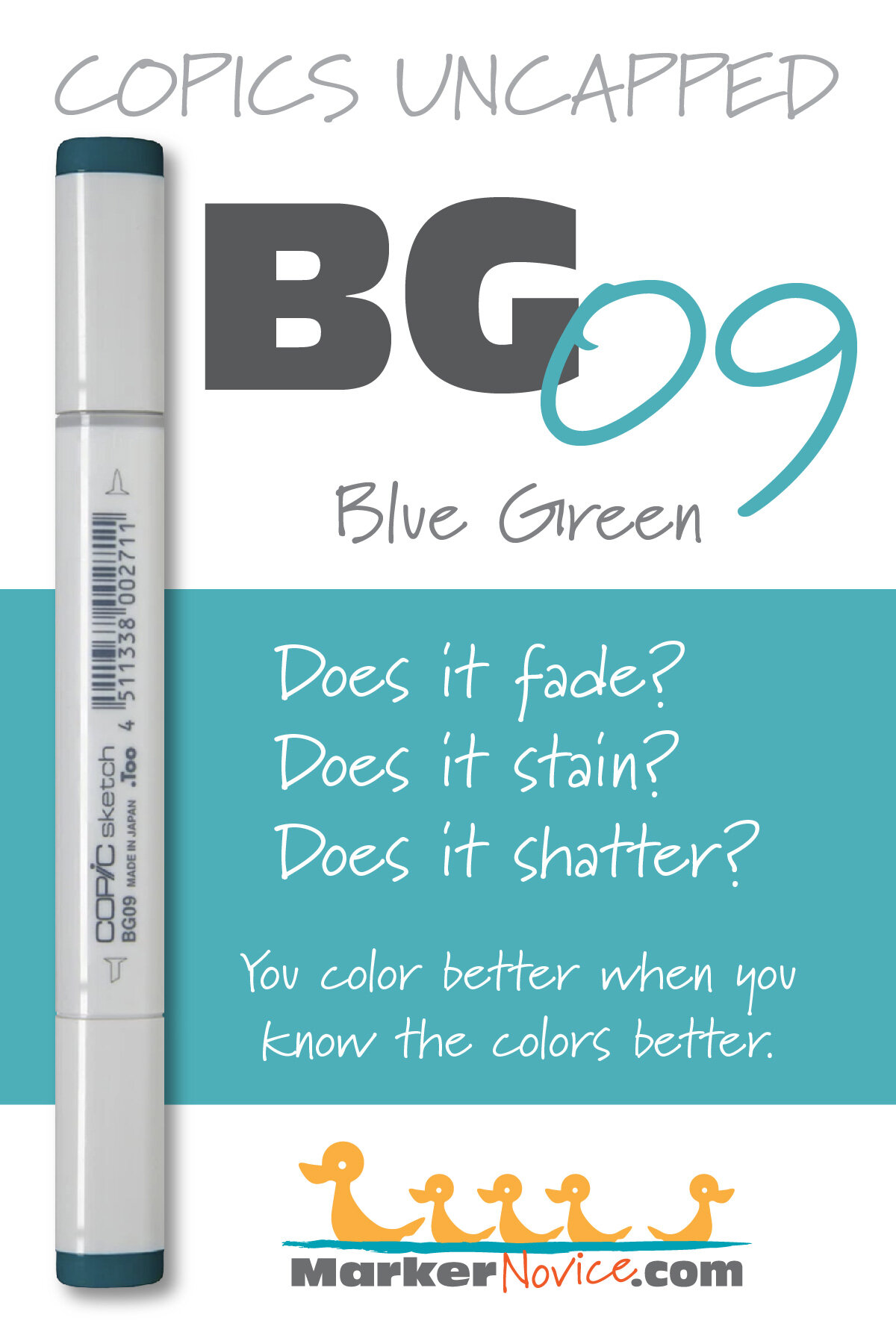 E40 Brick White: Copics Uncapped (Marker Swatch, Ink Testing