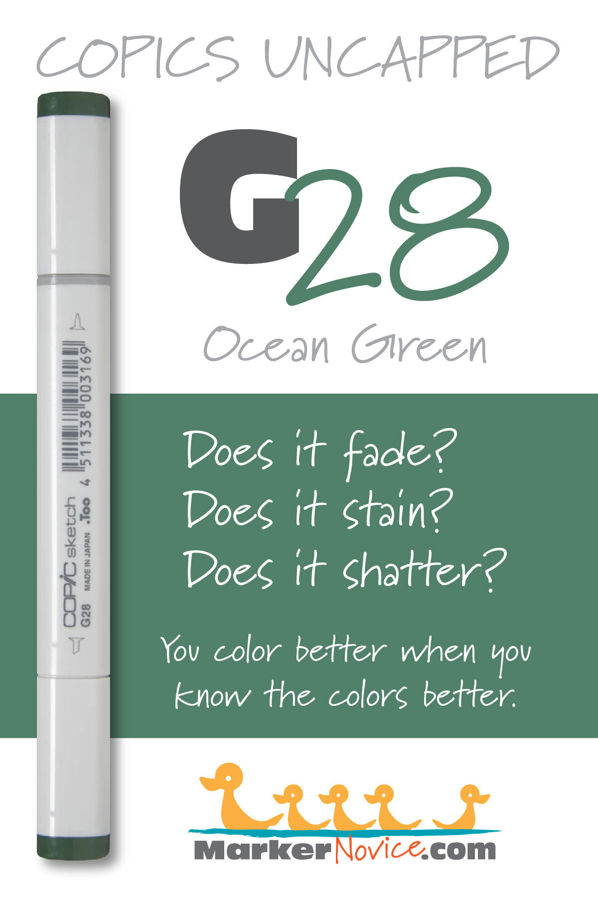 Copic Marker Ink Testing: How Copic Colors Behave for Better Blending —  Marker Novice
