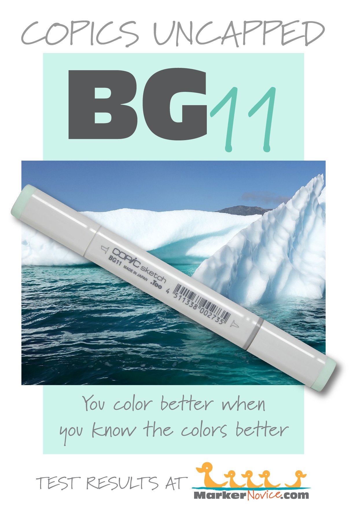 BG11 Moon White: Copics Uncapped (Marker Swatch, Ink Testing