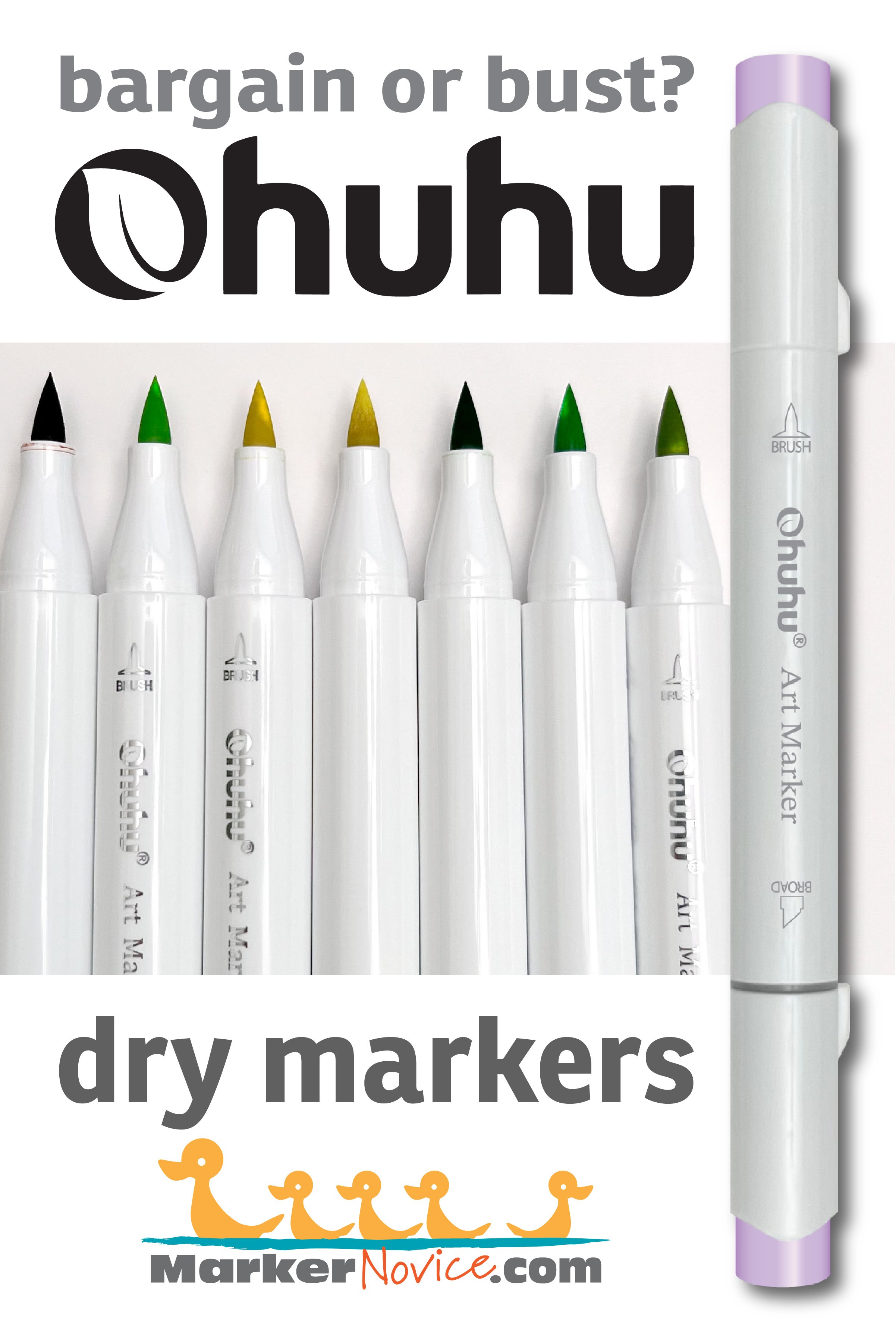 Ohuhu Markers: Dry and Under-weight Markers in a New Set? — Marker Novice