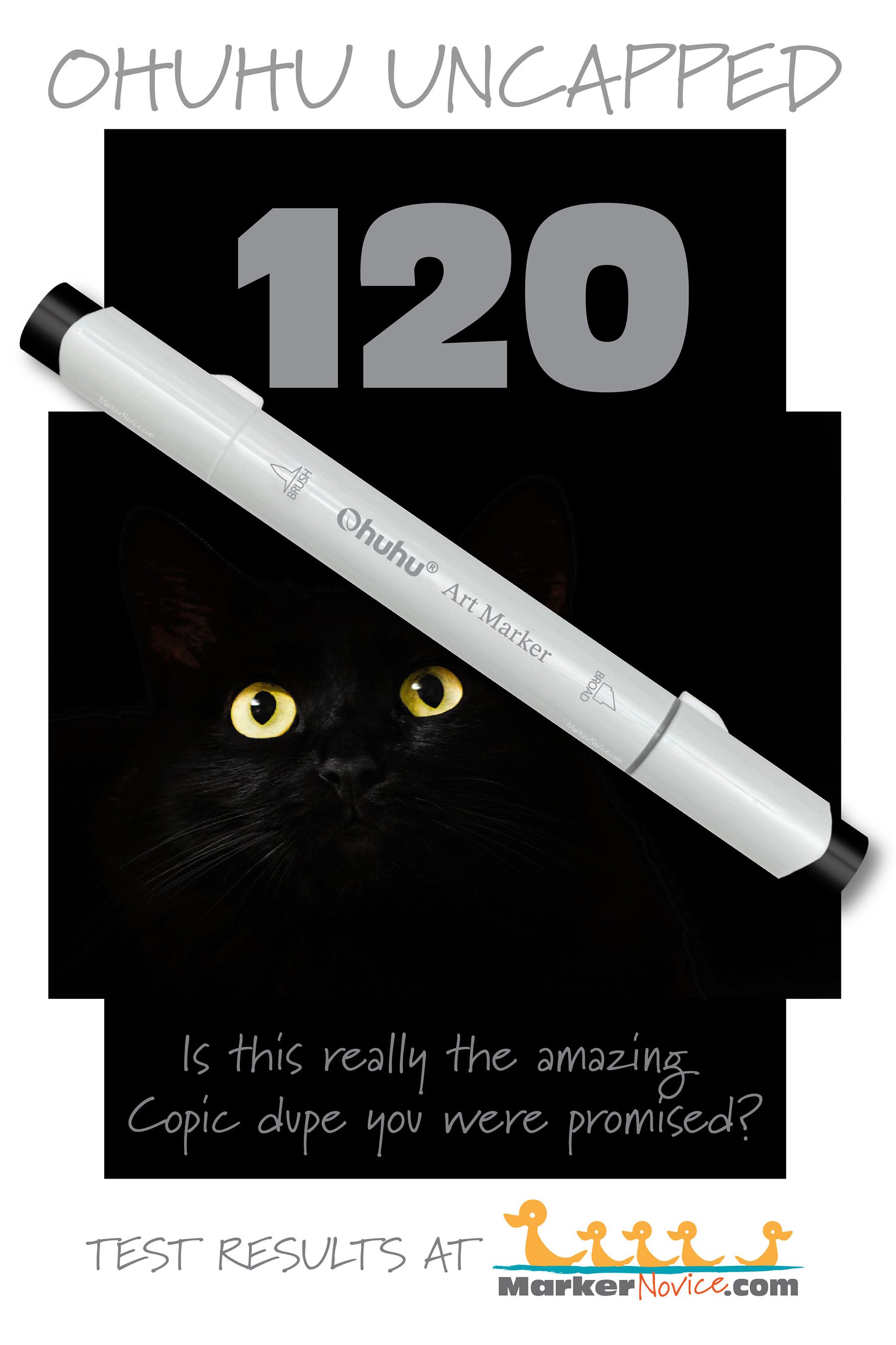 120 Black: Testing Ohuhu Markers for Lightfastness and Quality — Marker  Novice