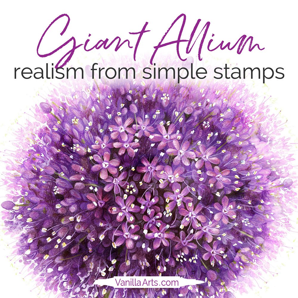 “Giant Allium”, a ColorWonk.com lesson in simplifying the realism process.
