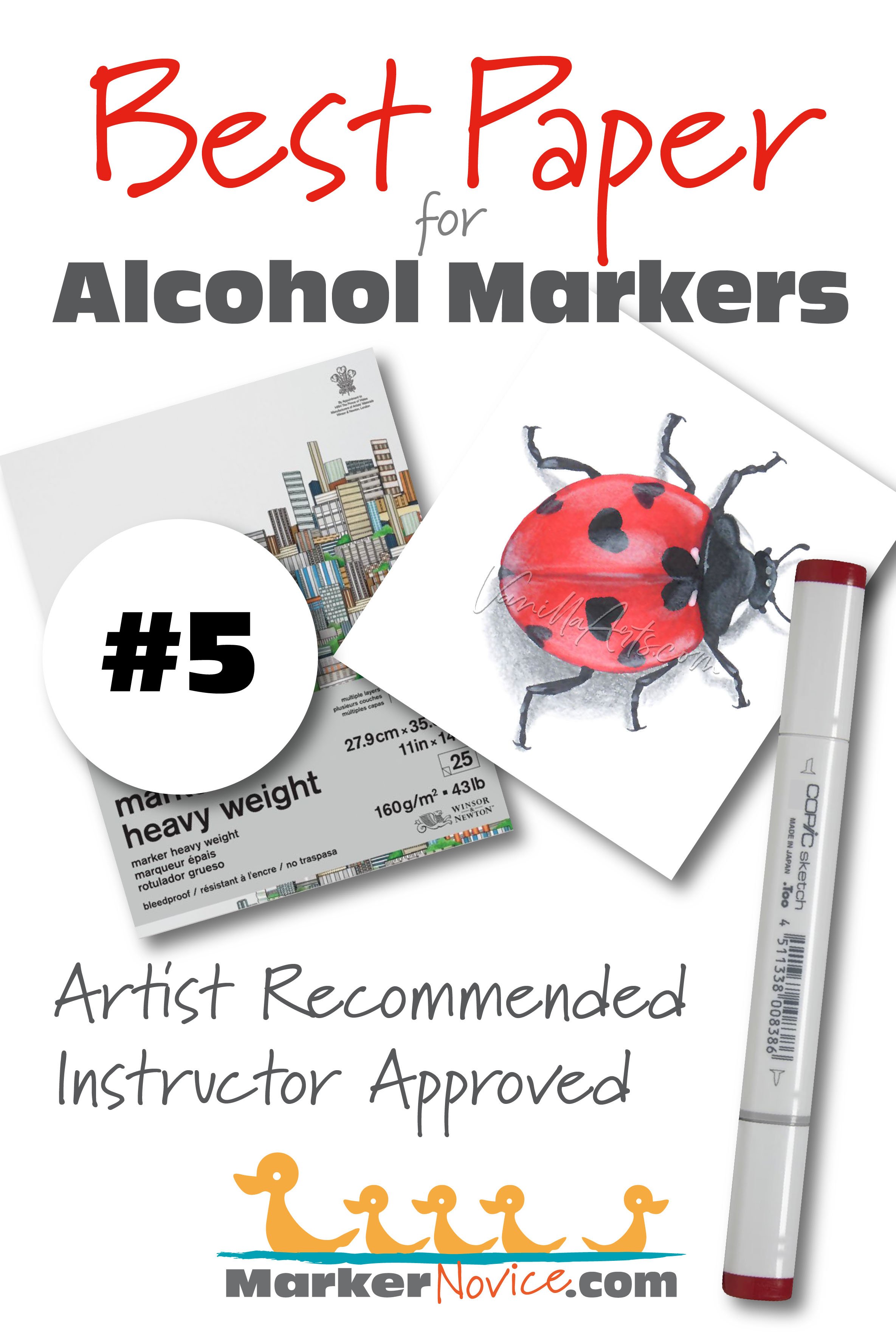 The Best Paper for Alcohol Markers  Mixed media art journaling, Art  materials organization, Marker art