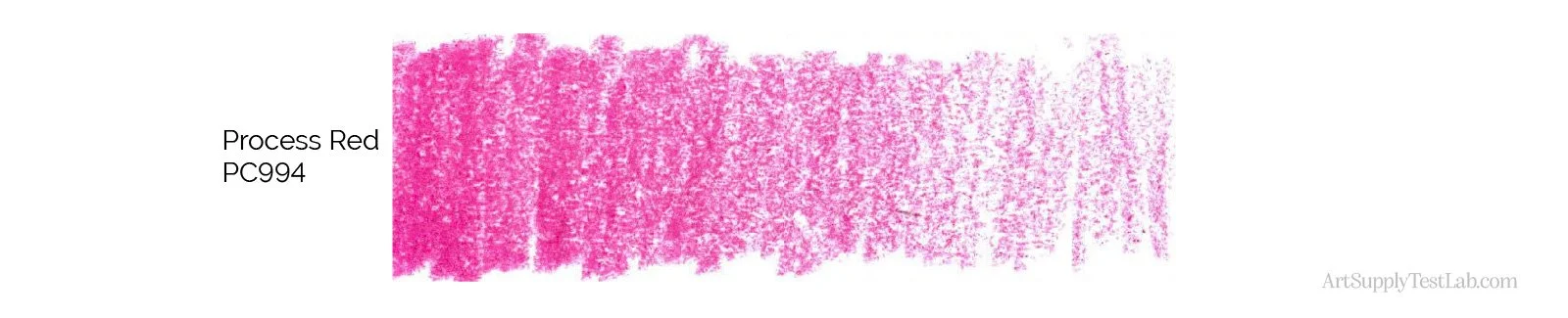a gradient swatch of Prismacolor Process Red 994
