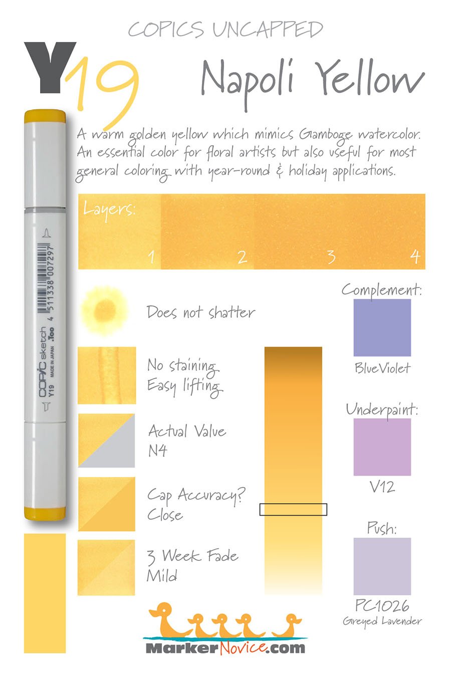 E49 Dark Bark: Copics Uncapped (Marker Swatch, Ink Testing) — Marker Novice