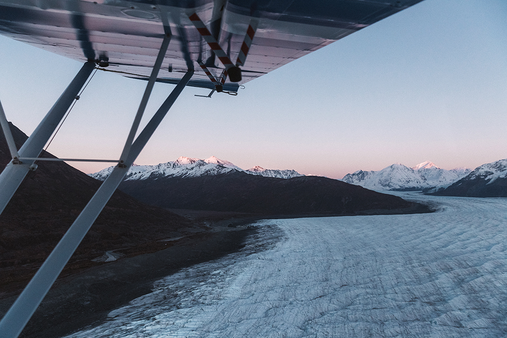 Visitors can view the glacier by air, all-terrain vehicle tour, by boat, or on a guided packrafting tour.