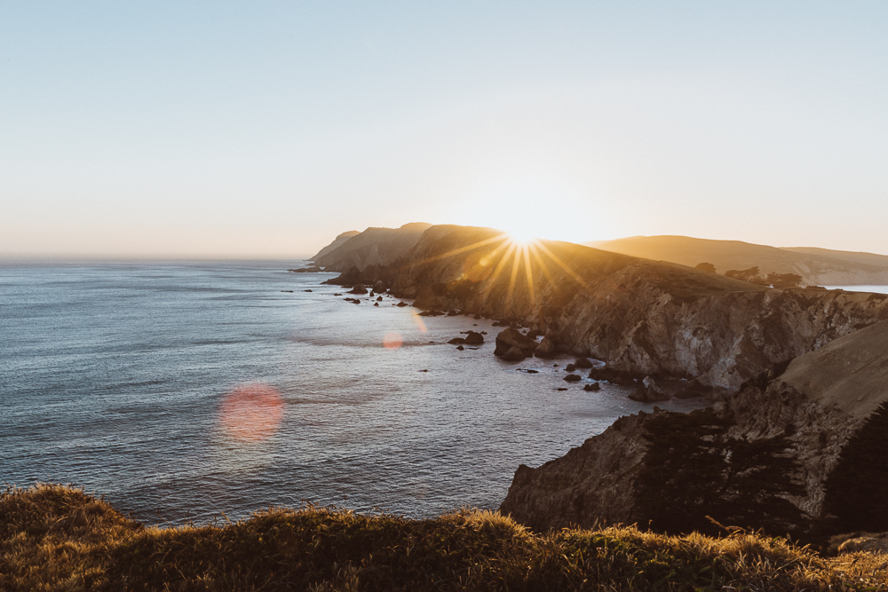Chimney Rock Trail and its jagged coastline.