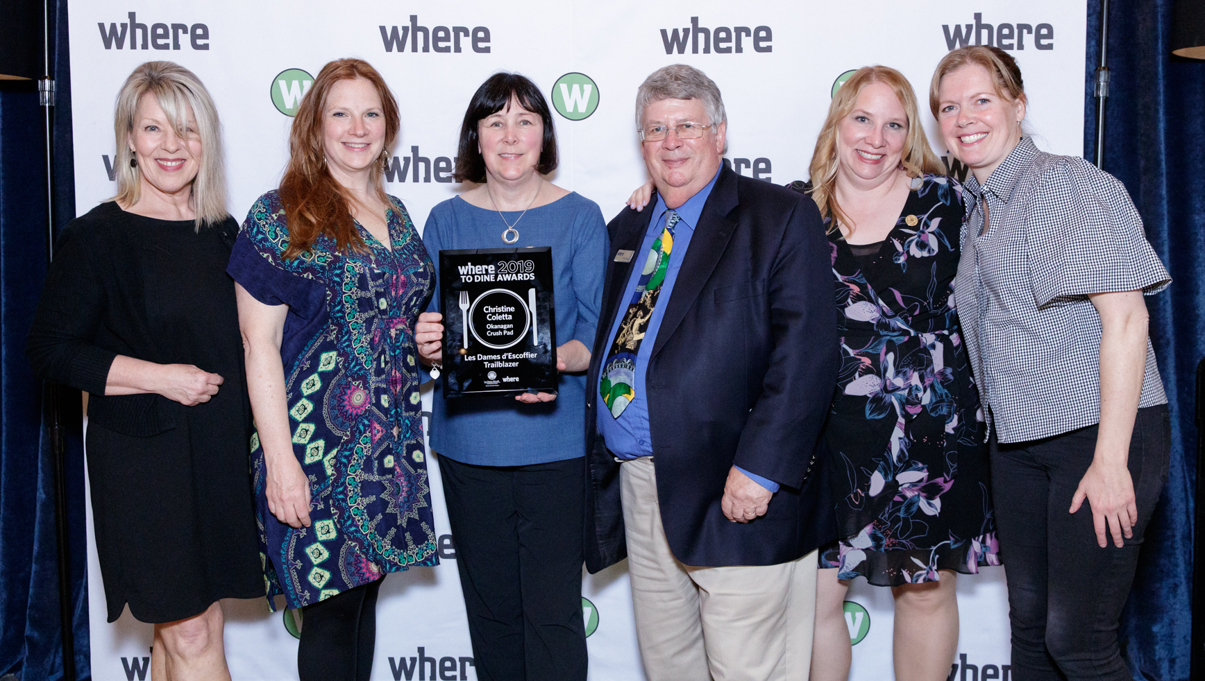 L-R Cate Simpson, Mary MacKay, Christine Coletta, Tim Pawsey, Leeann Froese, Mireille Sauve. Photo by Charles Zuckermann.