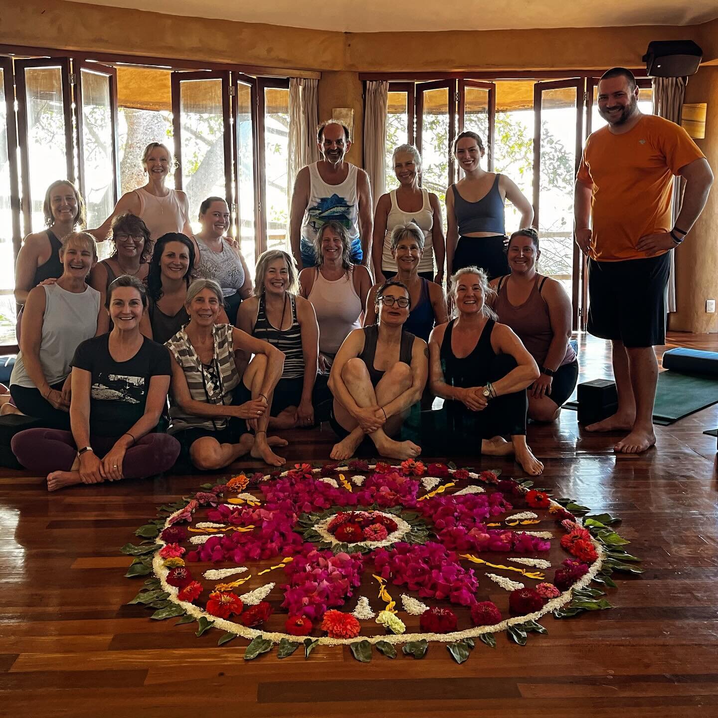 The magical mandala of life 
.
Thank you @mardejade_retreat for holding all of us in your paradise where ocean meets jungle. I am forever grateful for the opportunity to host with you and bring together my yoga family. 
.
Always inspired by YOU ~ my 