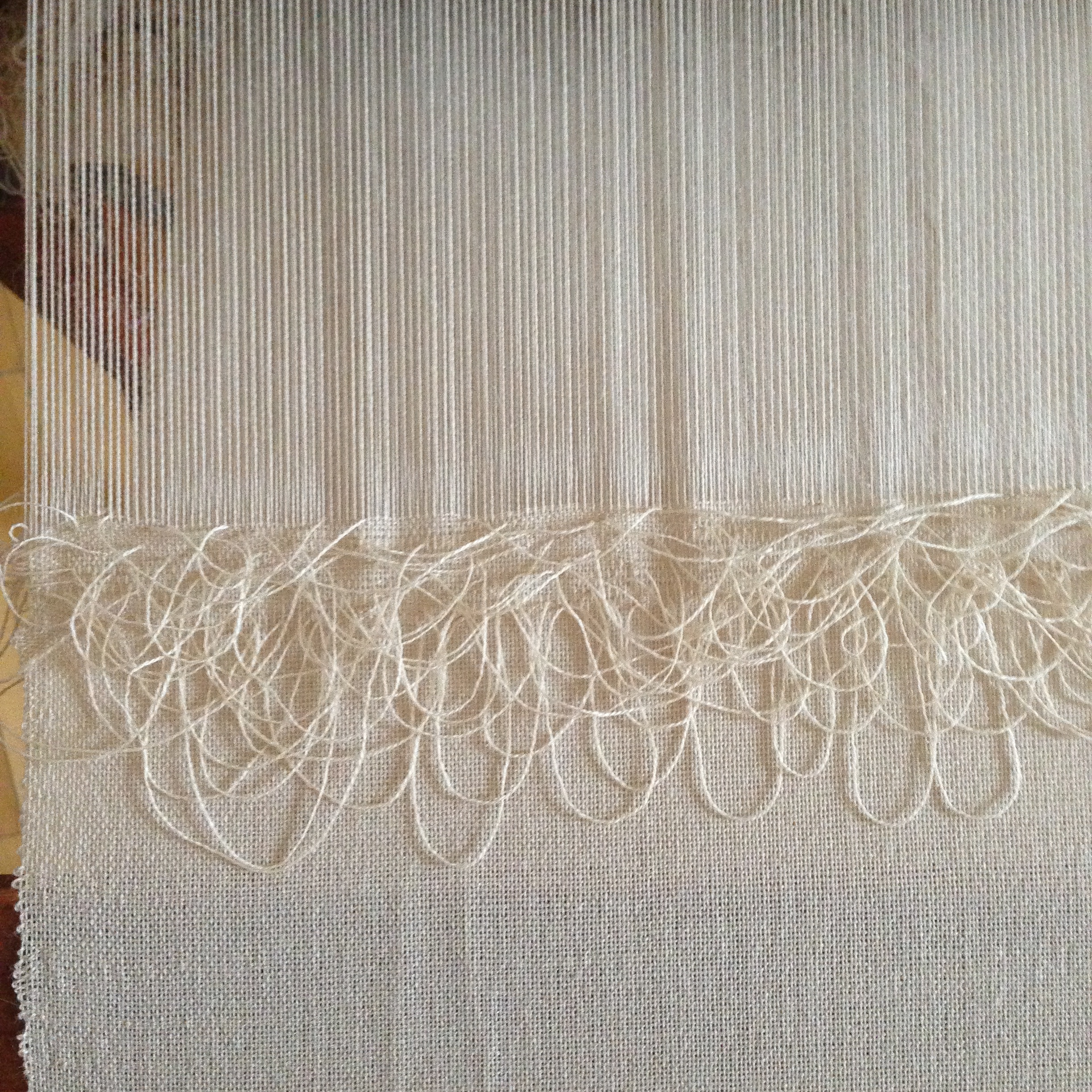 Loom Drawing, 2016  Handwoven merino wool 