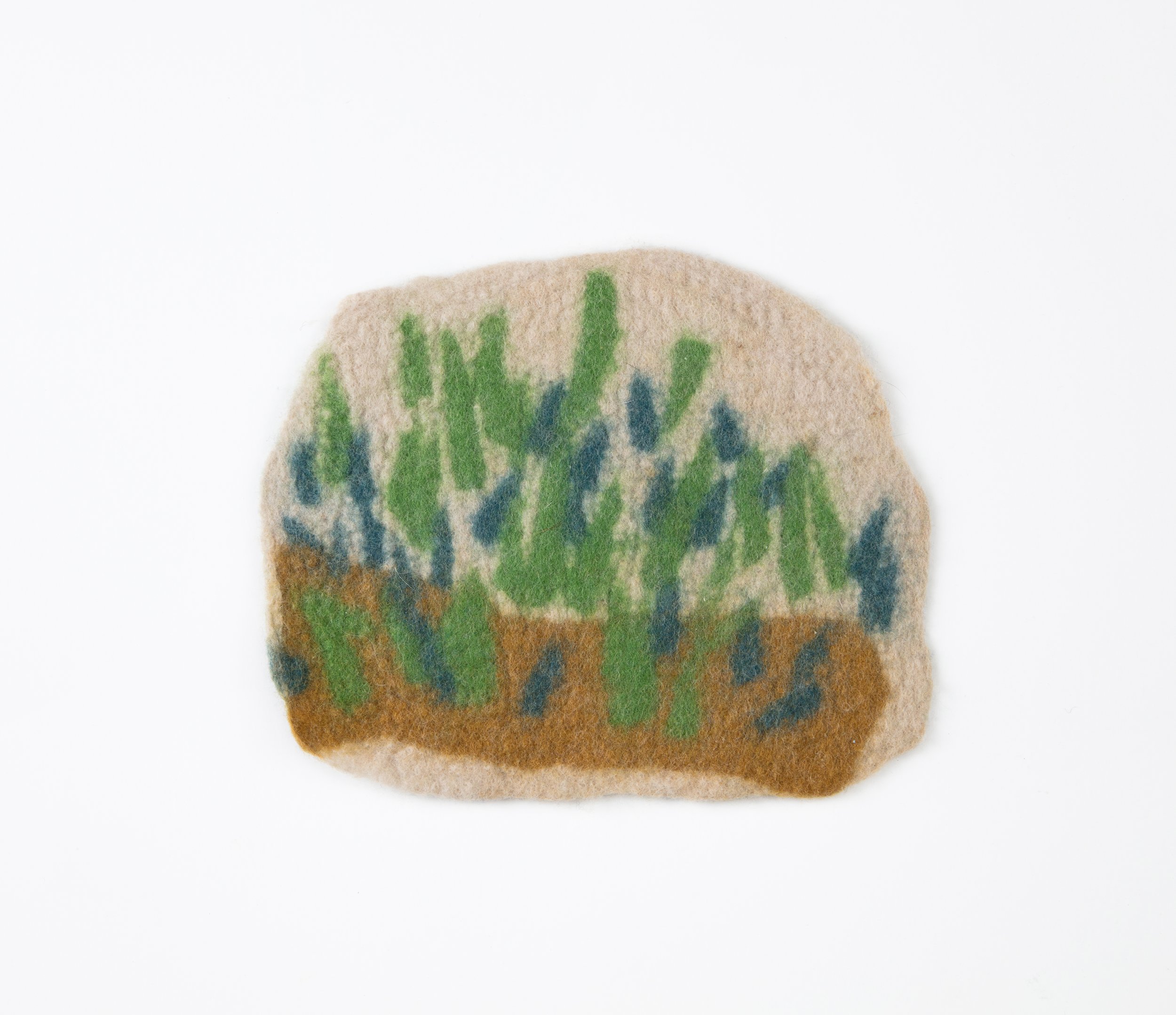  Untitled, 2020  Handfelted merino wool 