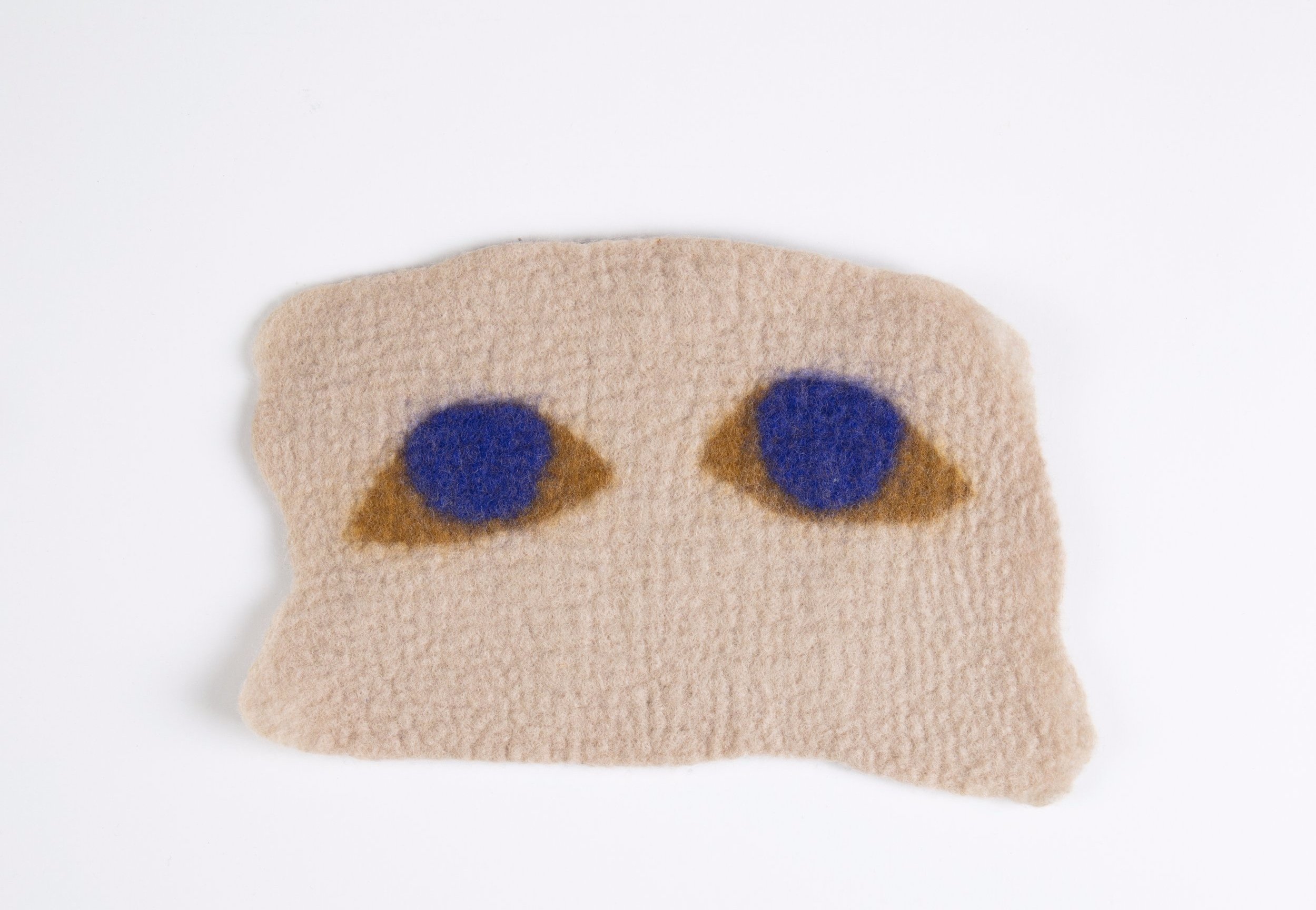  Felt Eyes, 2020  Handfelted merino wool 