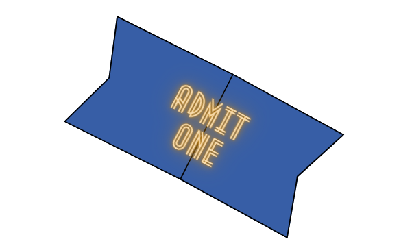 Movie ticket graphic