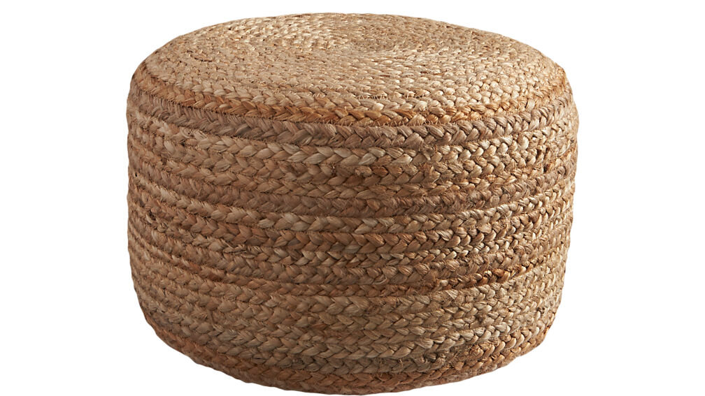 braided pouf