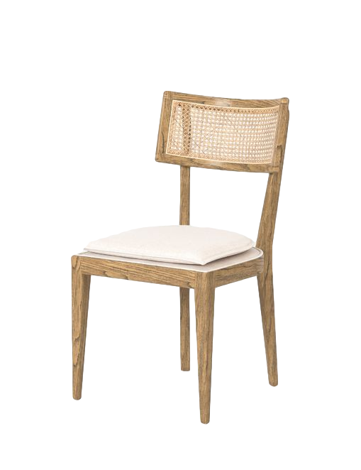 natural cane dining chair 