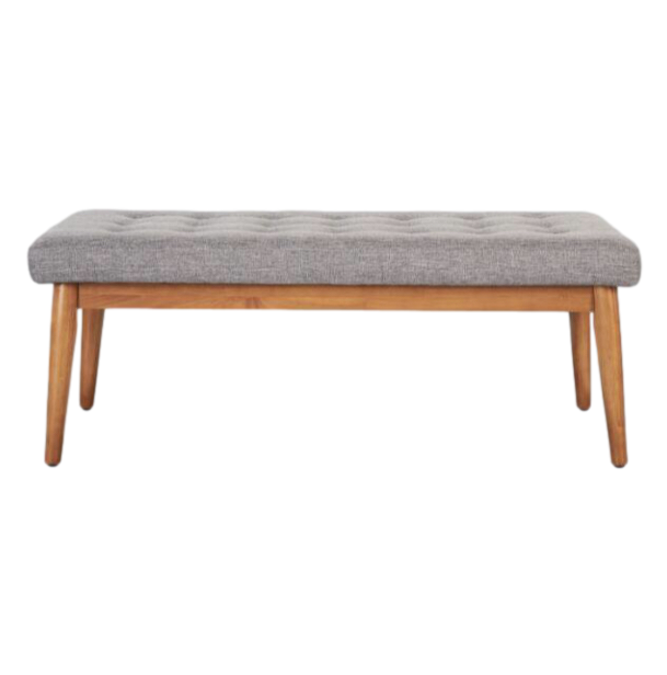 mid century upholstered bench