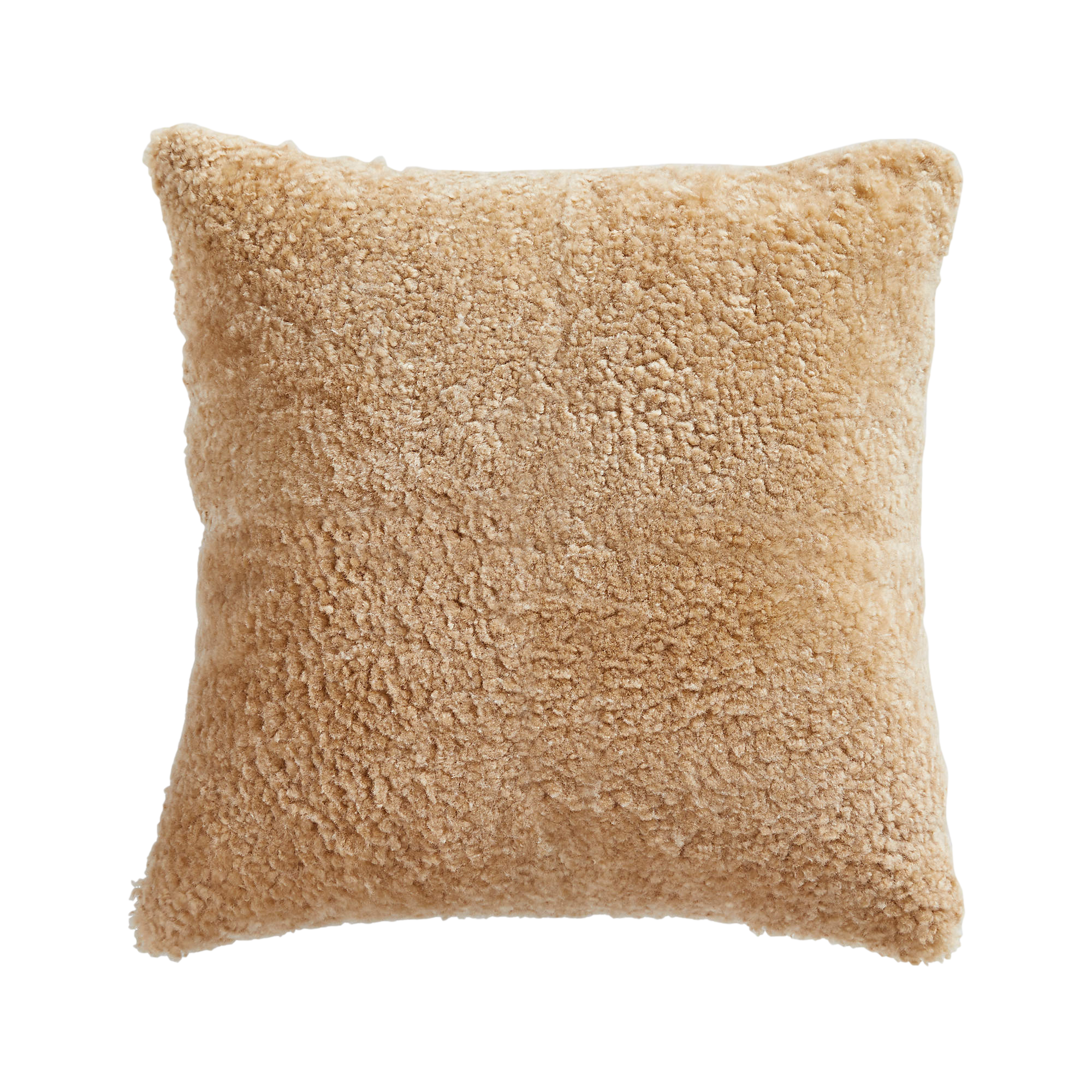 camel sheep skin pillow