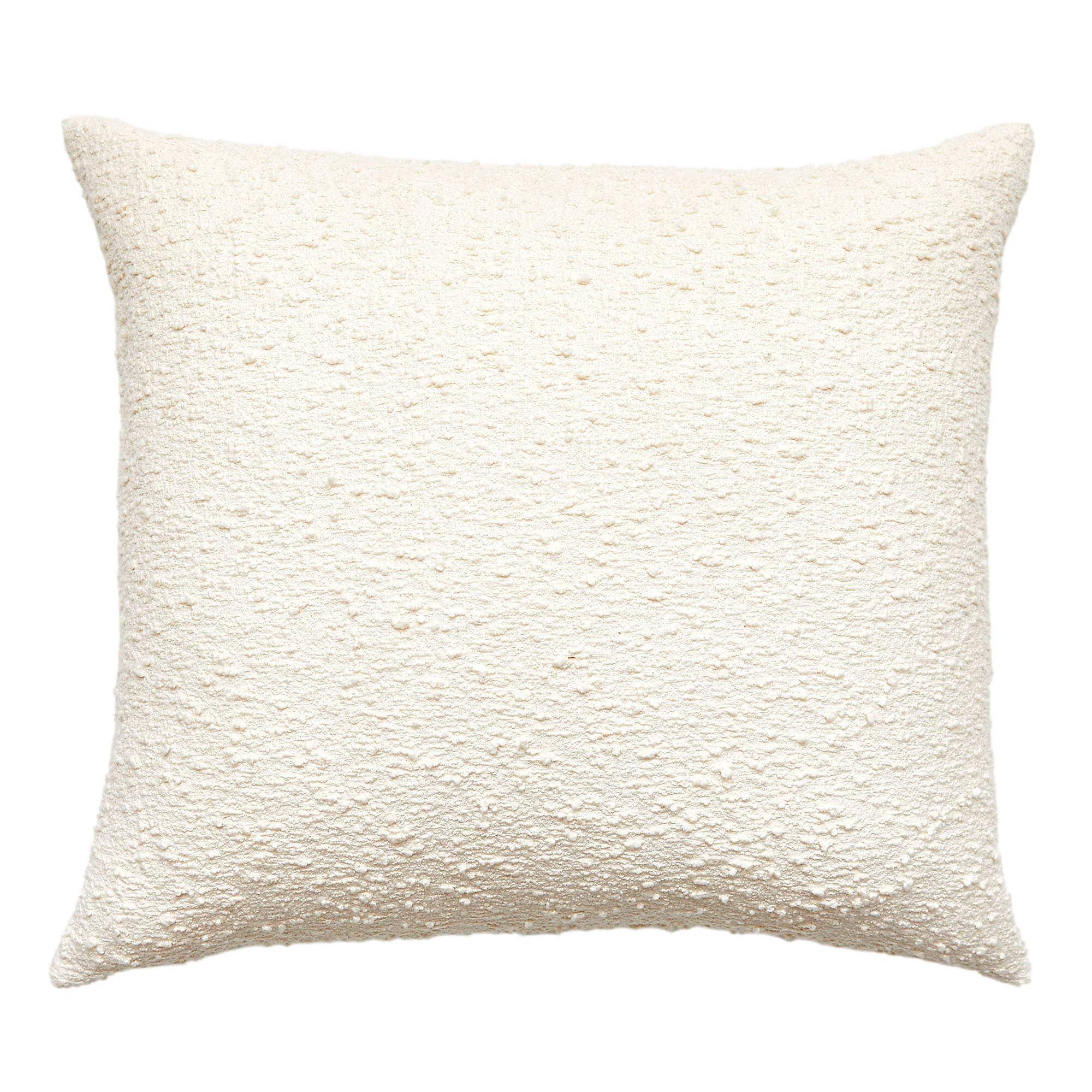 boucle ivory pillow