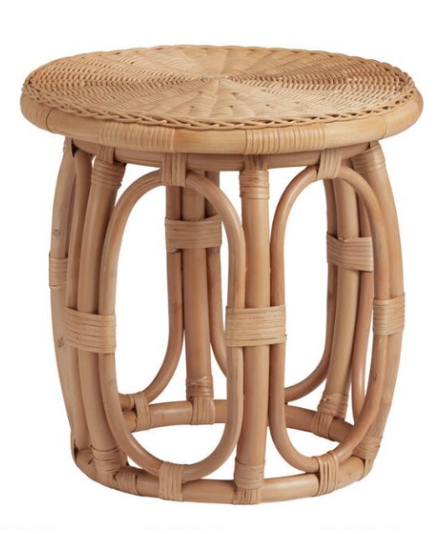 rattan accent table