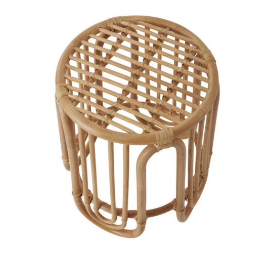 natural rattan stool