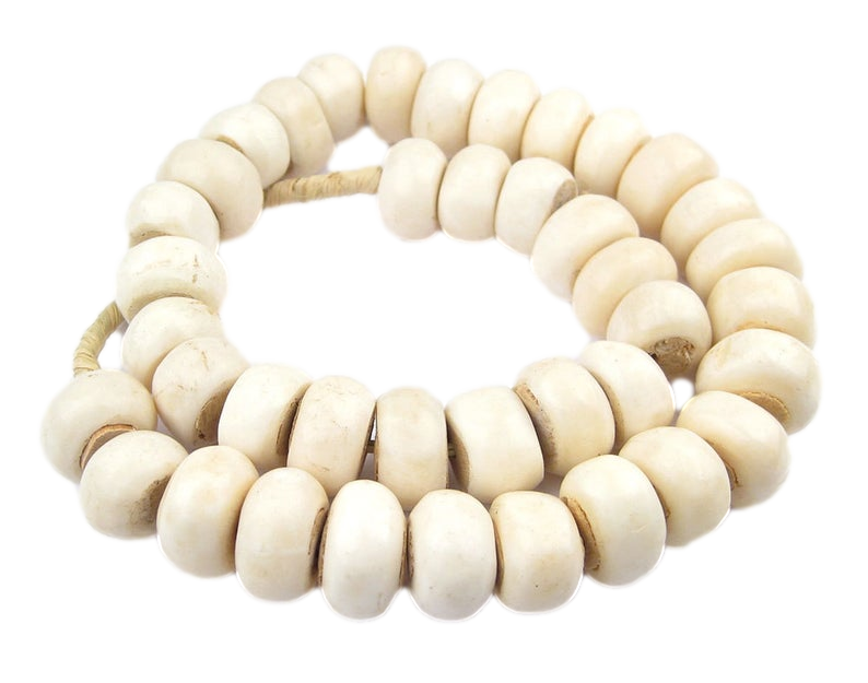 white beads