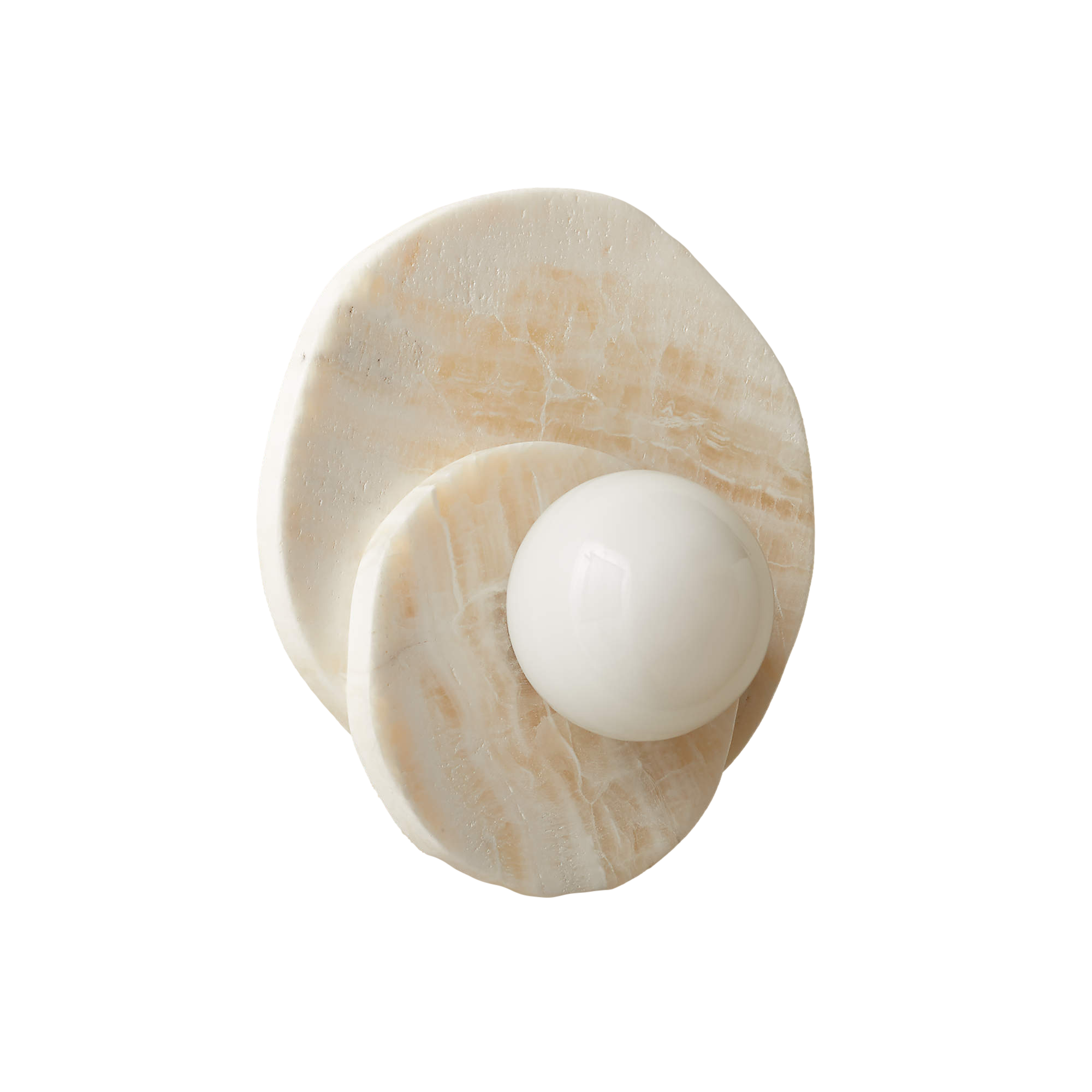 white onyx wall sconce 