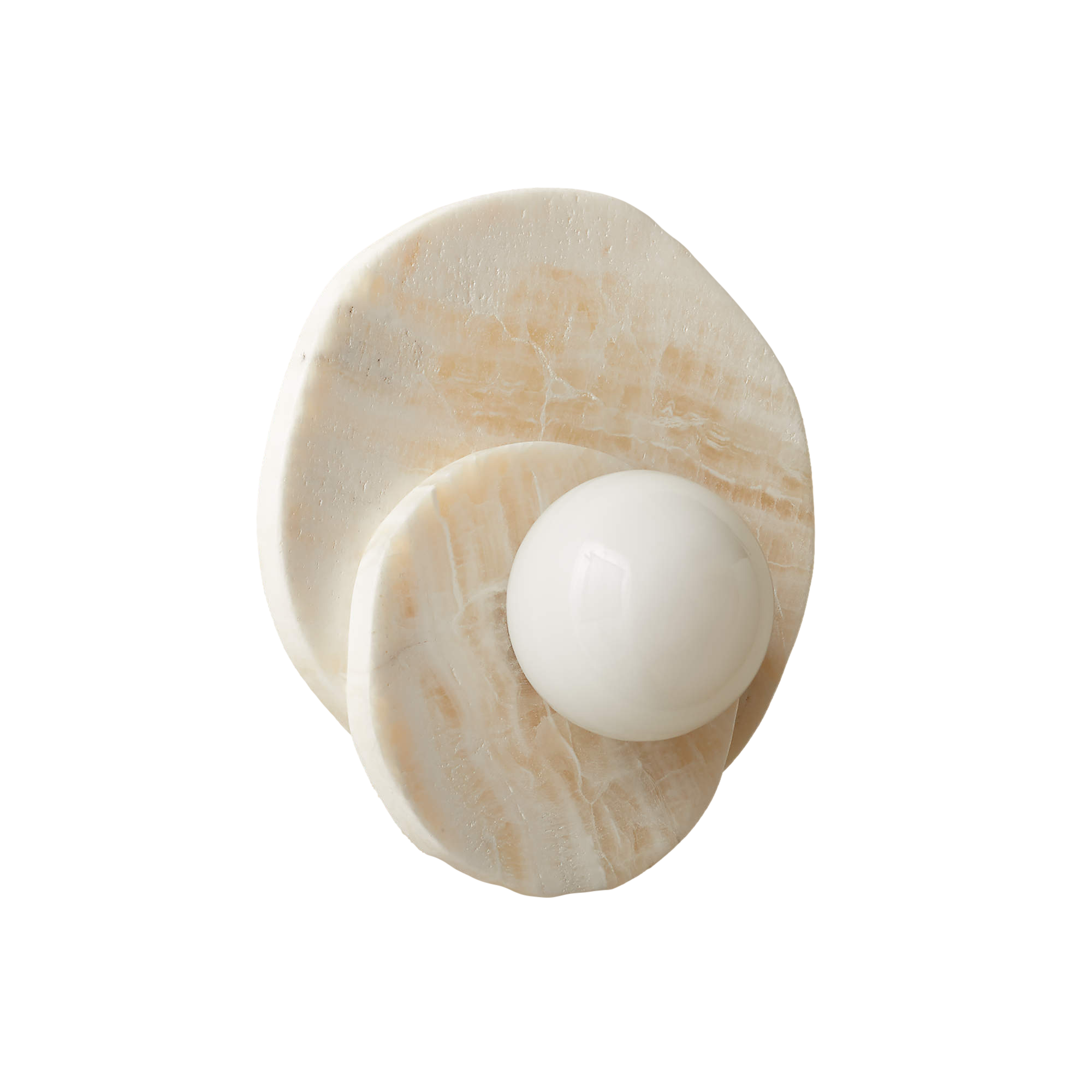 white onyx wall sconce 