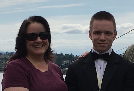 Susan with her son (pictured above).