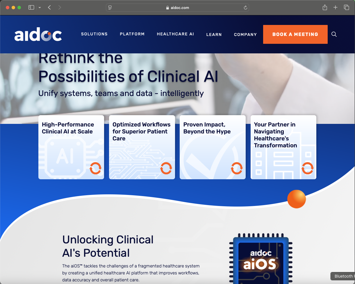 aidoc homepage
