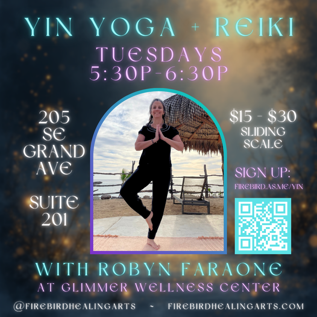 Yin Yoga + Reiki w/ Robyn (Tuesdays @ 5:30p)