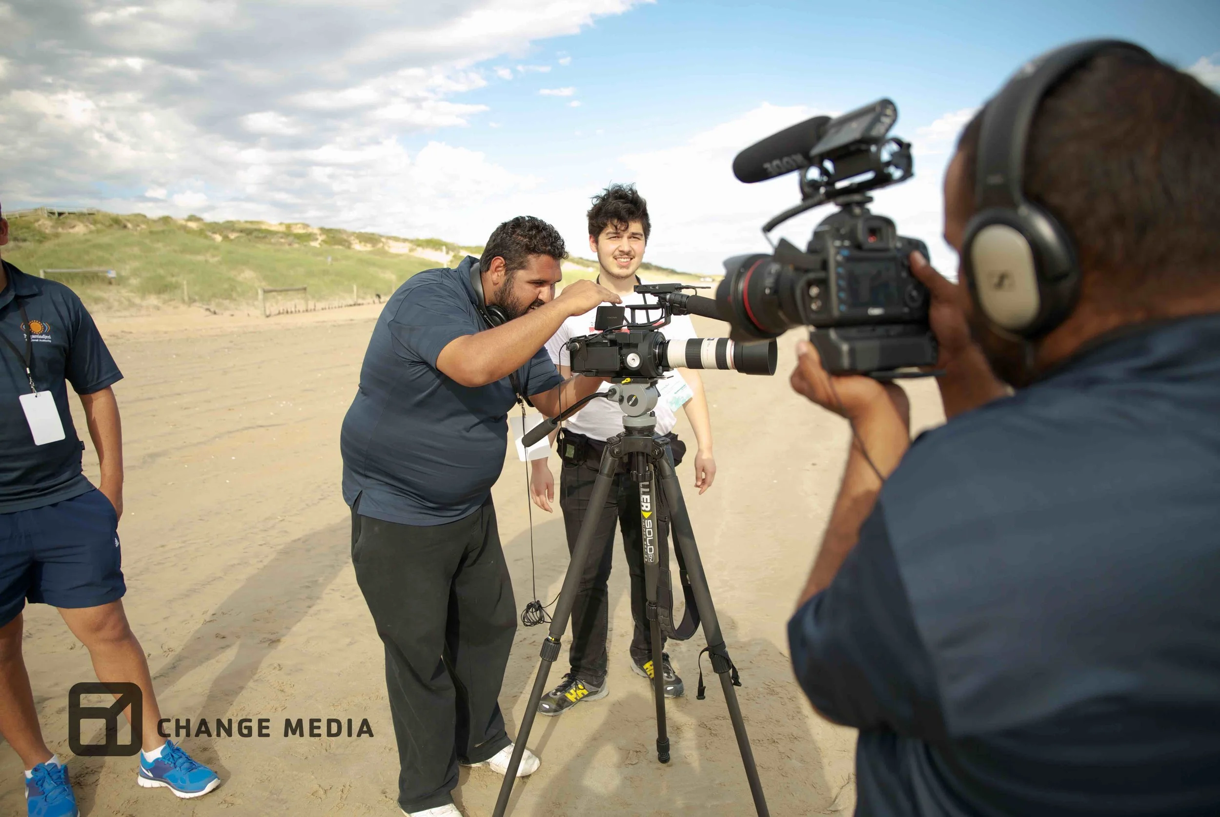 Shooting behind the scenes