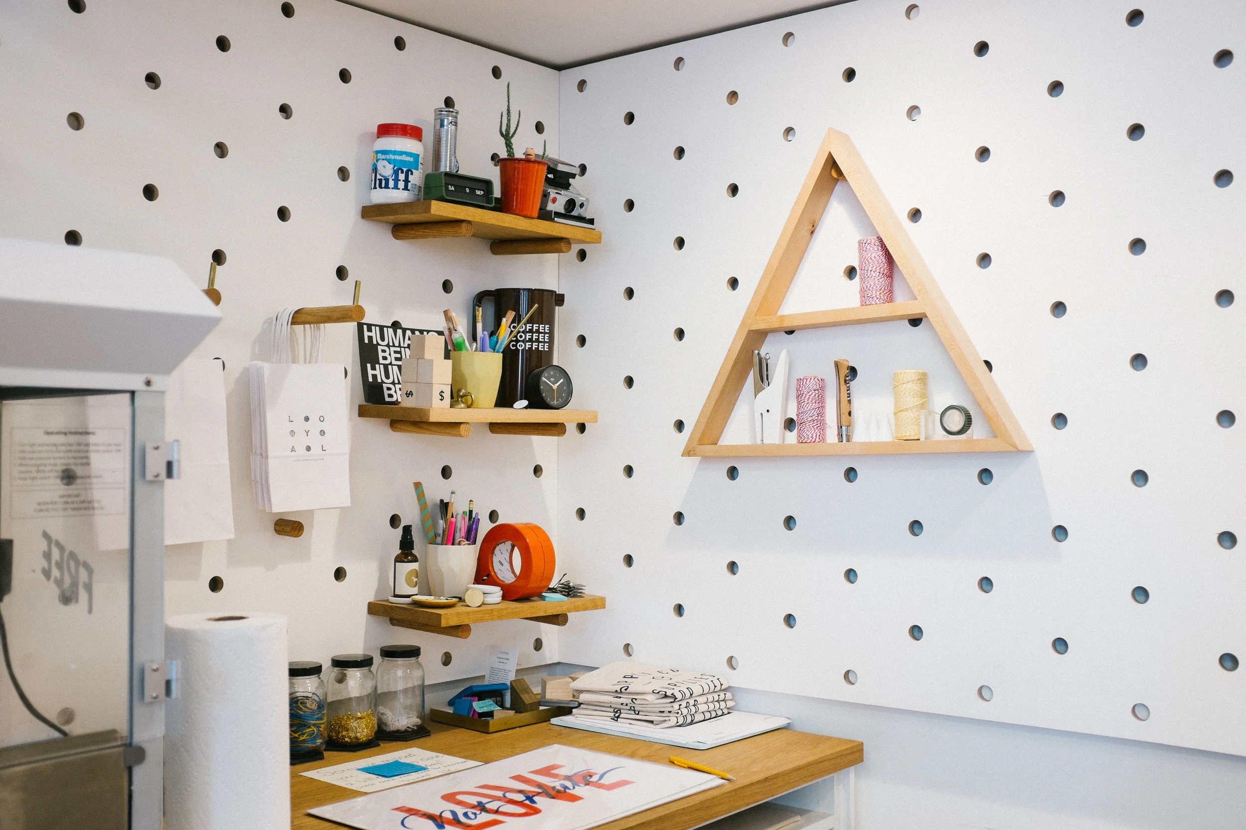 Even the space behind the counter was thoughtfully organized.