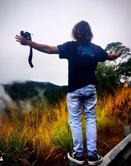 EC Logo Tee - Black w Aqua
